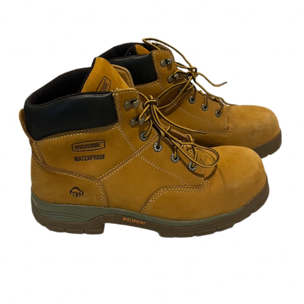 Wolverine Men's Durable Brown Waterproof Boots size 11 1/2 EUC
